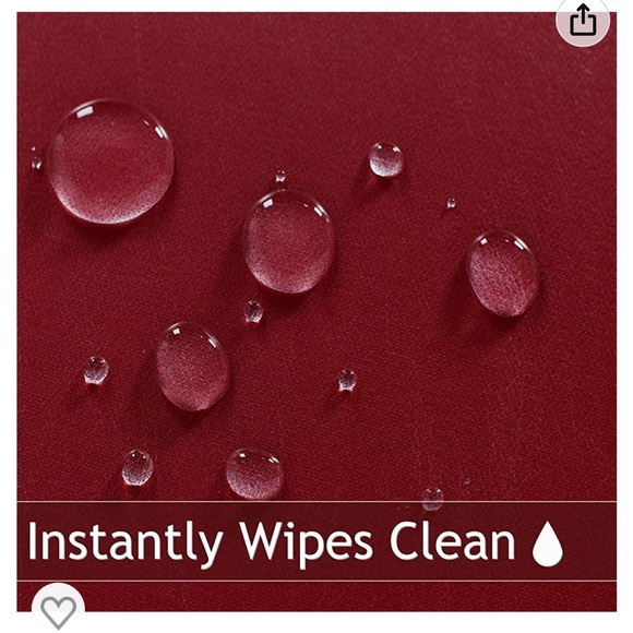 Round red table cover - Picture 4 of 7